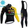 Conjunto Maillot + Culotte largo con tirantes Invierno Termico Jumbo Visma Tdf Velodrome 2023